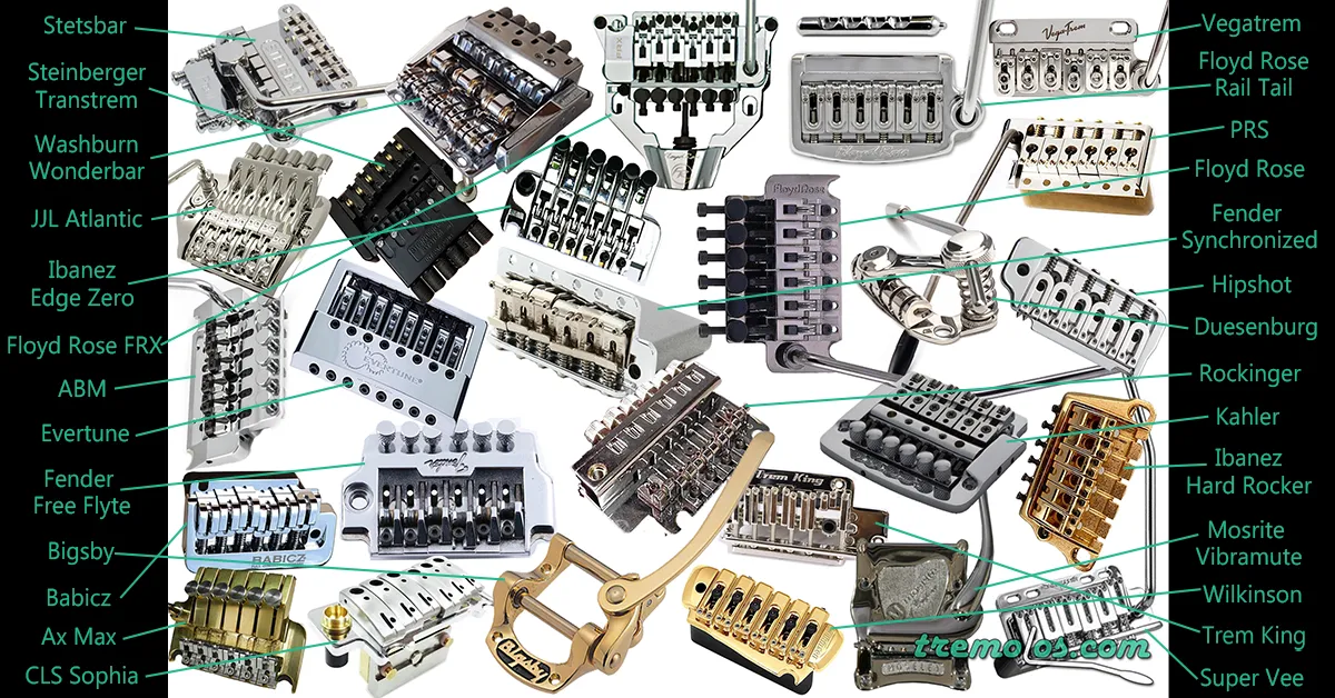 list of tremolo and vibratos with brand names